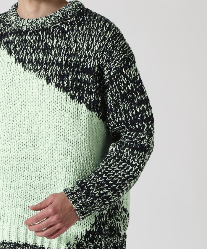 セール】YOKE/ヨーク/Intarsia Crewneck Sweater(505842641