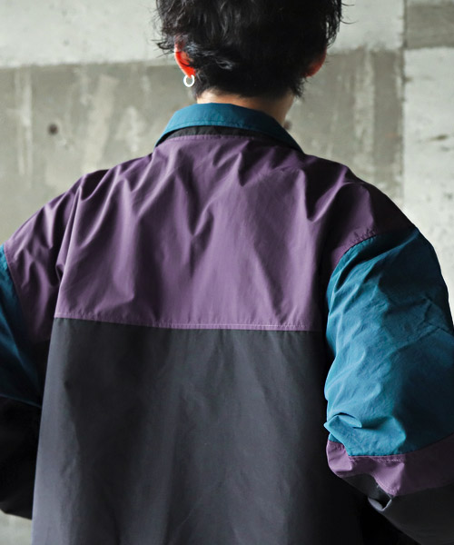 LAVANDA ラバンダ ナイロンルーズスタジャンジャケット LAVANDA ラバンダ ナイロンルーズスタジャンジャケット