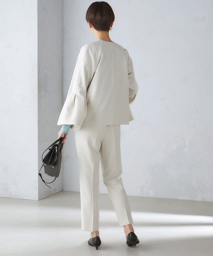 新品　シップス　〈セレモニー対応可〉ダブルクロス ノーカラー ジャケット セール 50%OFF】〈セレモニー対応可〉ダブルクロス ノーカラー