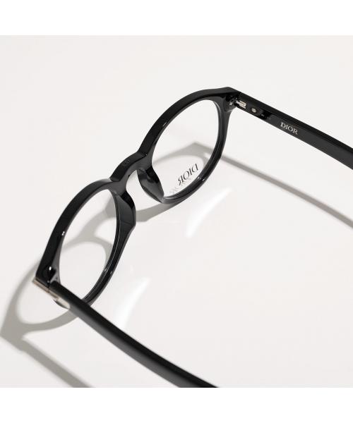 Dior ファッションメガネ ブラック Christian Dior Black/Pink Acetate Oversized Diorific 1N