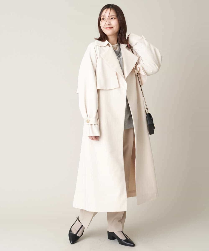 セール 65%OFF】ゆるロングトレンチコート(505755709) | アー