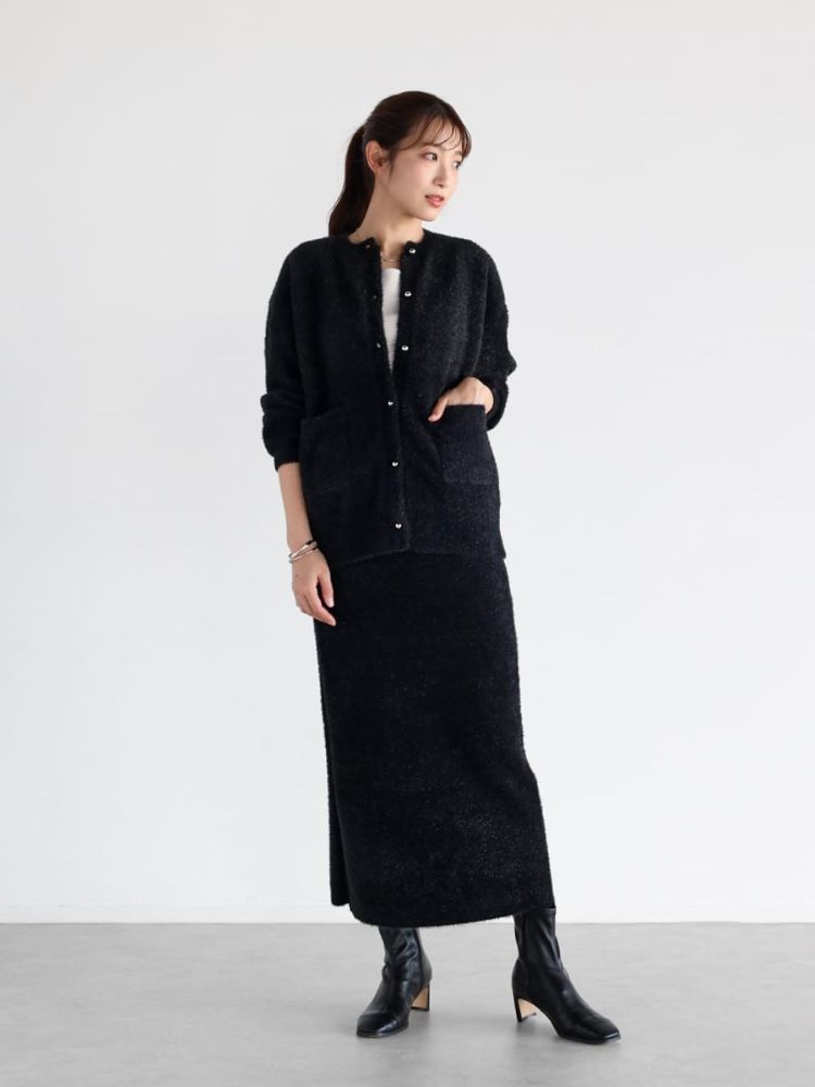 セール 44%OFF】ヴァン Vin サイドラインラメシャギーニット