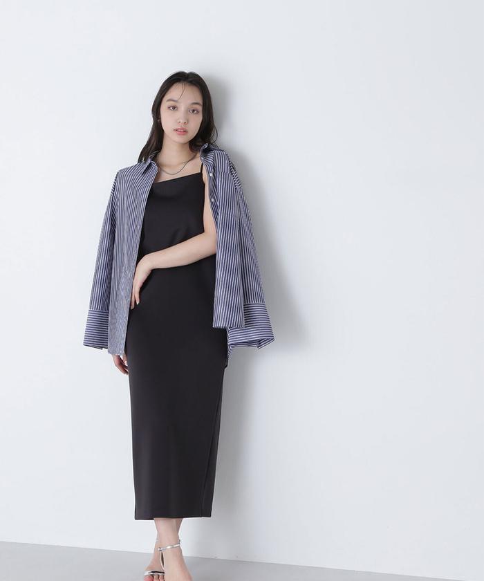 セール】ミニマルナローキャミワンピース 24SS(505852564
