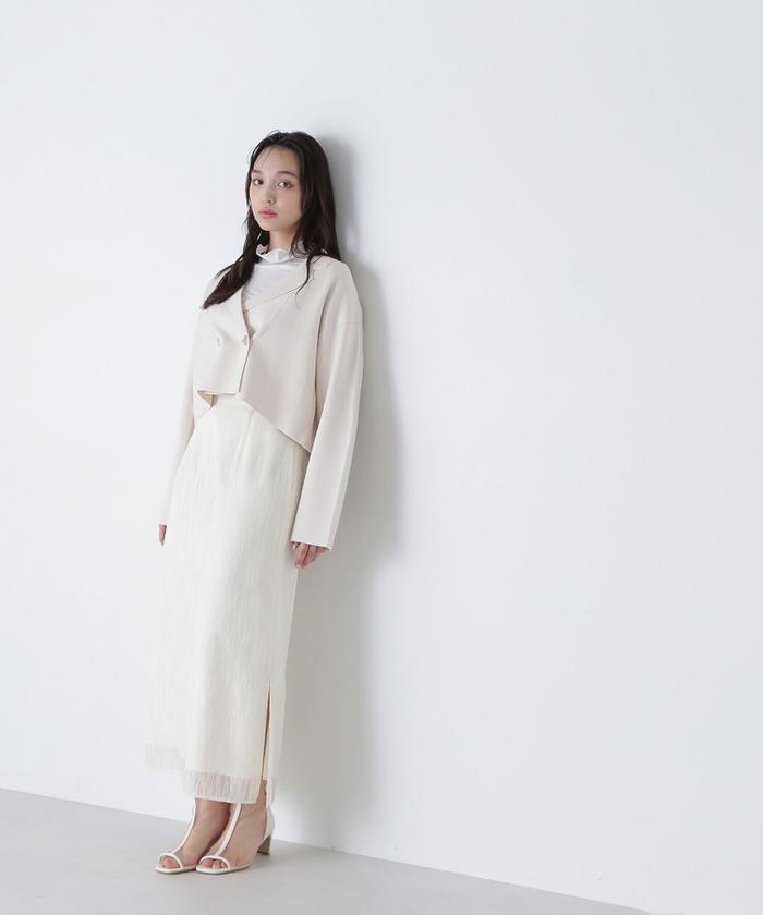 【未使用】エヌナチュラルビューティーベーシック　ジャケット♡ NATURAL BEAUTY BASIC - 新品！NATURALBEAUTYBASIC☆ノーカラー