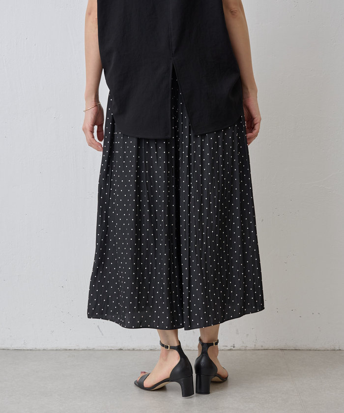 3サイズ展開》シワシフォンギャザーパンツ(ドット)(505852820) | ビアズリー(BEARDSLEY) - d fashion