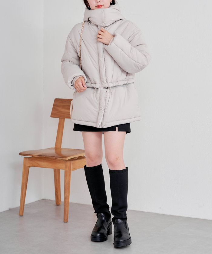 Chico（チコ）の「中綿ボリュームブルゾン+マフラーSET