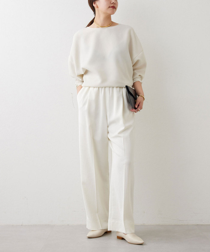 セール 30%OFF】【WEB限定】ジャージードルマンブラウス