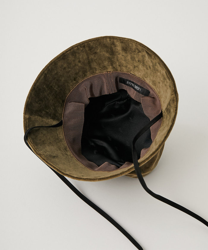 ★【 ENTWURFEIN 】Velonica Cap ベルベット素材 レディース】Velonica cap | ENTWURFEIN(エントワフェイン