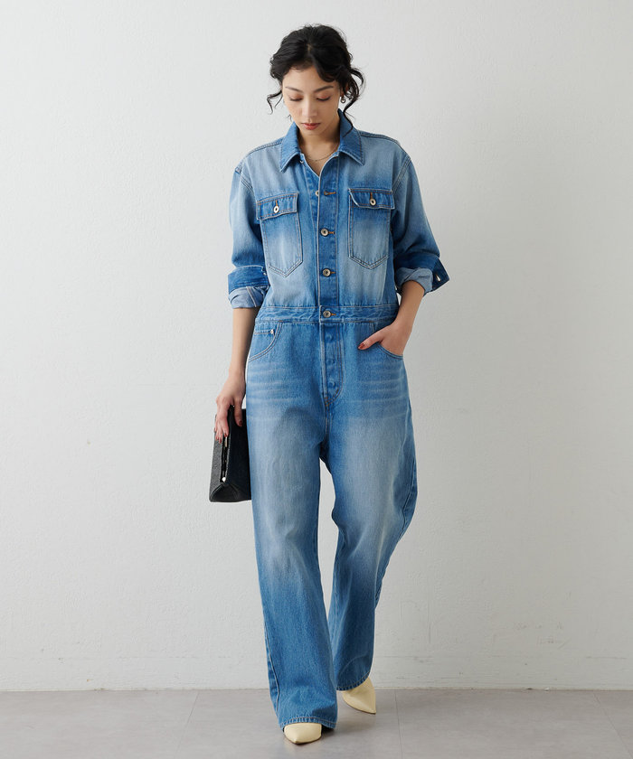 GAP　レディース　ベルト　デニム　ジャンプスーツ　つなぎ　未使用品 GAPレディースベルトデニムジャンプスーツつなぎ未使用品
