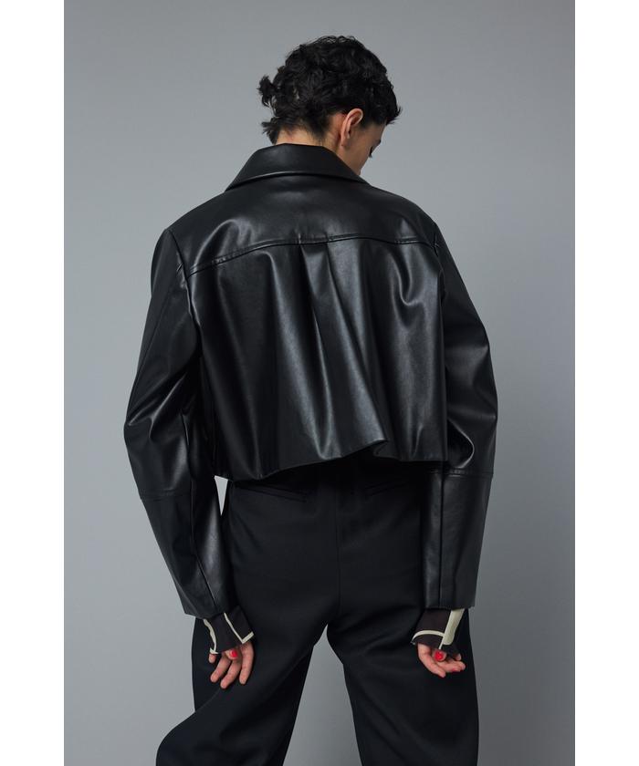 Rene ベルベット ブラックジャケット　ジャンパー　34 Rene ベルベット ブラックジャケット ジャンパー 34