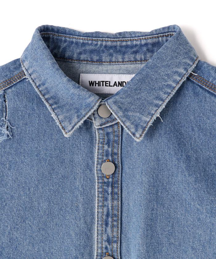 クーポン】WHITELAND/ホワイトランド/OVER SIZE DENIM SHIRTS ...