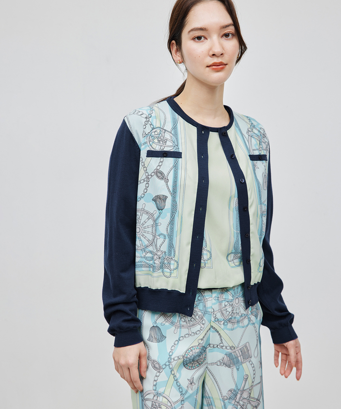 セール 40%OFF】【洗える】ヴィンテージスカーフプリント セール 40%OFF】【洗える】ヴィンテージスカーフプリント