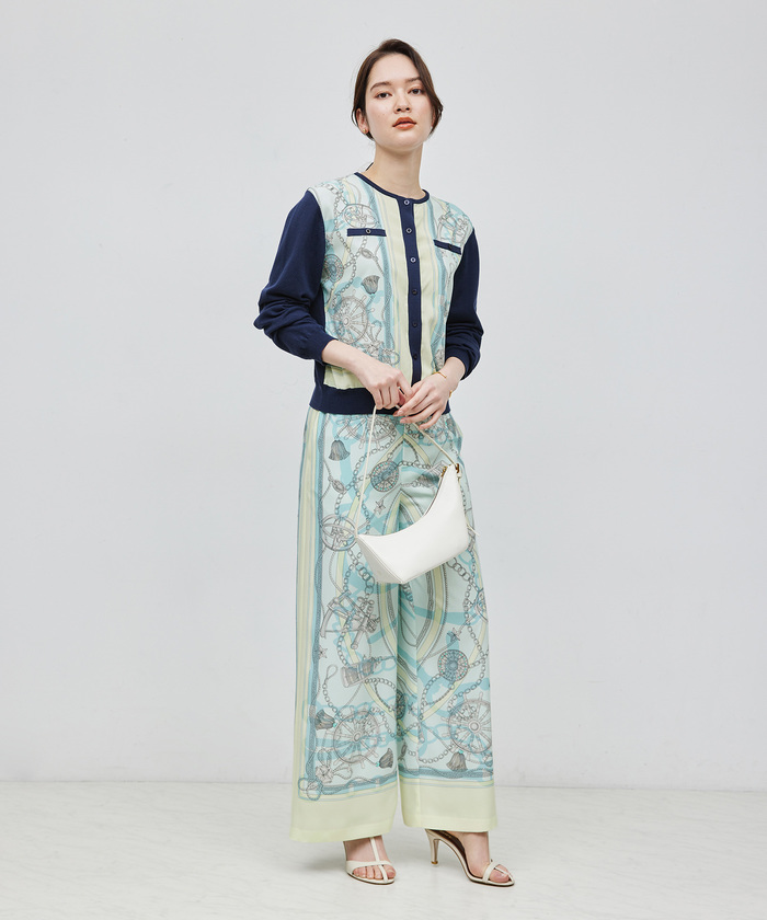 セール 40%OFF】【洗える】ヴィンテージスカーフプリント セール 40%OFF】【洗える】ヴィンテージスカーフプリント