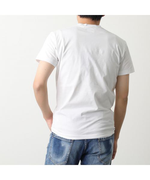 特価◆DSQUARED2 ロゴ コットン Tシャツ Dsquared2 ICON Tropical Logo Print T-Shirt - White | eBay