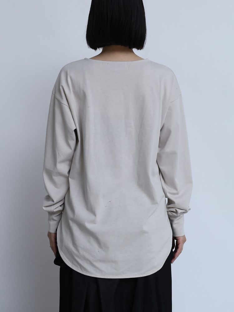ラシュッドLASUD シアー袖　オーガンジー　半袖　　シルバーロゴ ラシュッドLASUD シアー袖 オーガンジー 半袖 シルバーロゴ