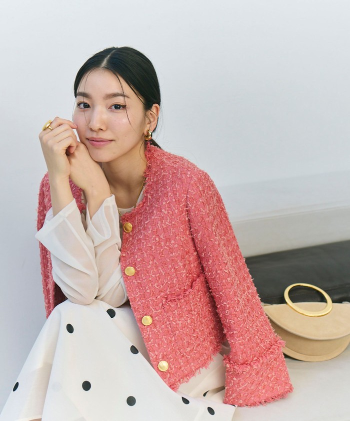 NOLLEY’S BISHU JAPAN フラッグリボンツイードジャケット NOLLEY'S BISHU JAPAN フラッグリボンツイードジャケット