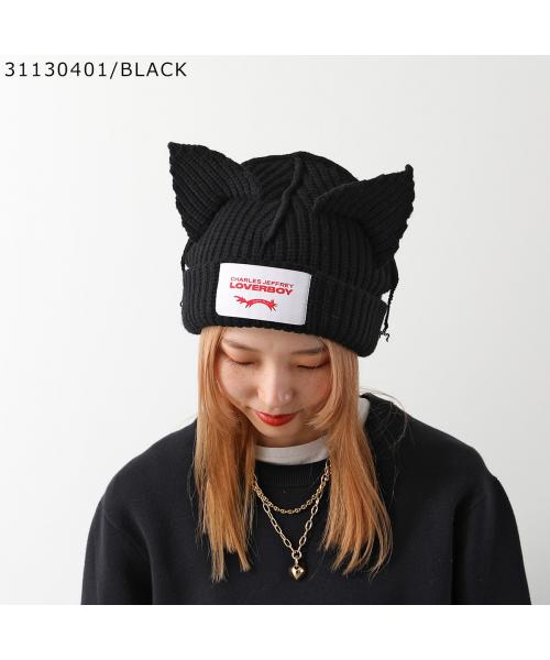 猫耳帽 Charles Jeffrey Loverboy 吹っ切れ ブラック