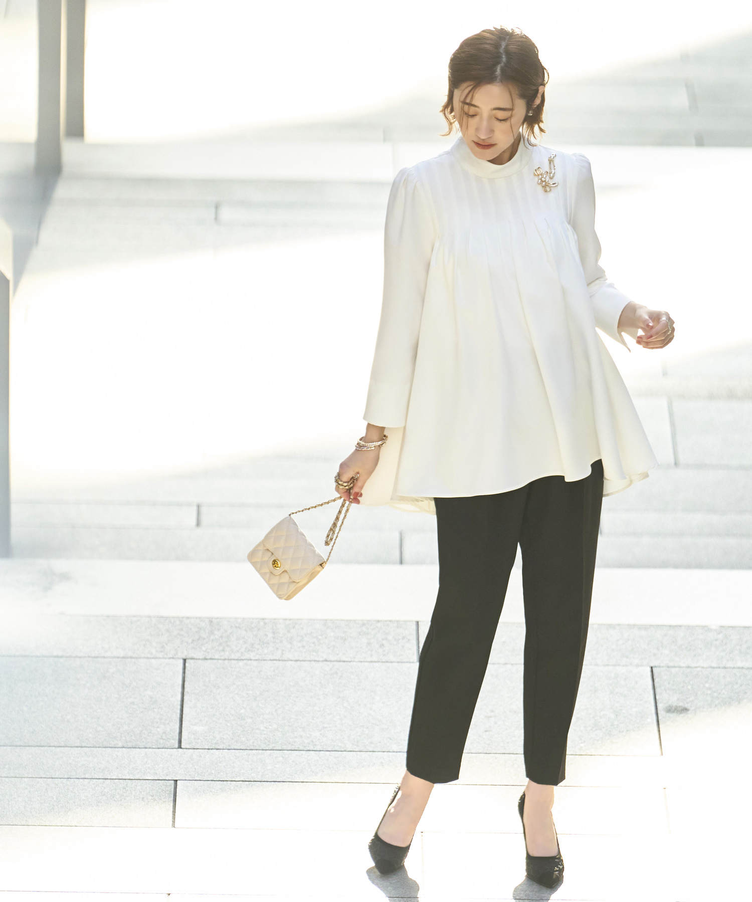 ルイルエブティック RUIRUE BOUTIQUE バックパールフレア