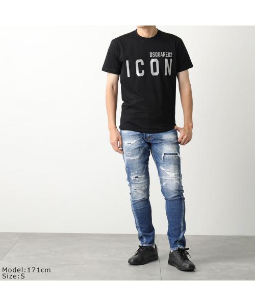 ディースクエアード Icon ロゴ プリント Tシャツ カットソー/S☆新品 DSQUARED2 ディースクエアード Tシャツ ICON DARLING MINI FIT