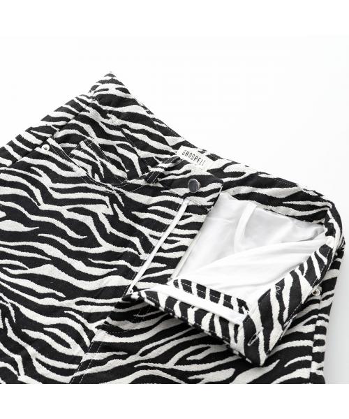 GHOSPELL ワイドパンツ Stevie Zebra Trousers ビーズ GHOSPELL ゴスペル ワイドパンツ Stevie Zebra Trousers