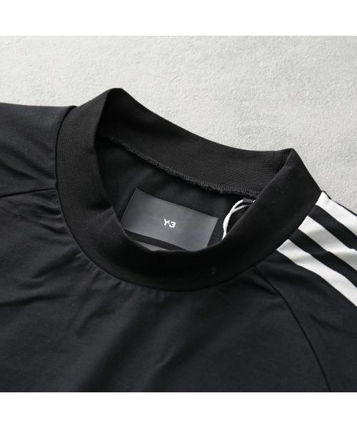 大人気！Y-3 ワイスリー Y3 ラン LS ニット 44 長袖 Tシャツ Y-3 (ワイスリー) スリーストライプ クルーネック 長袖 Tシャツ