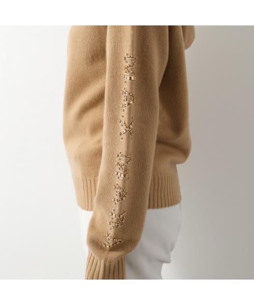 セール】MAX MARA ニット フーディー ANANAS ロゴ ビジュー