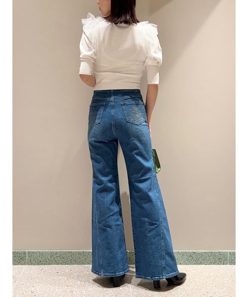 クーポン】Sustainableストレッチフレアデニムパンツ(505858466
