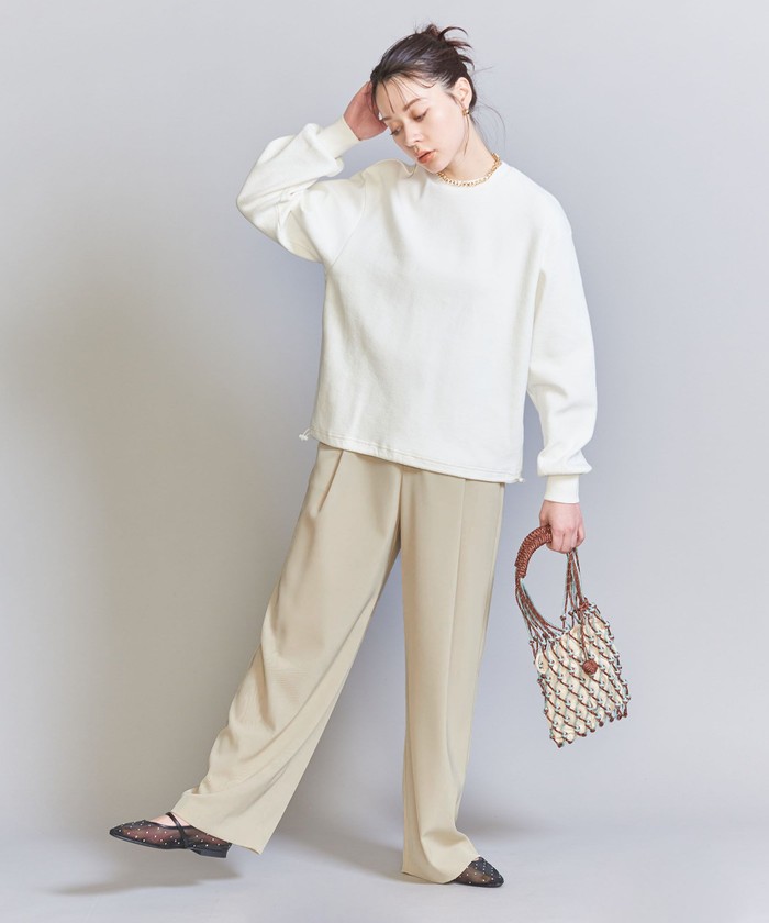 ツイル バックゴム ストレート パンツ(505847634