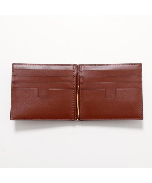 TOM FORD トムフォード マネークリップ 財布 二つ折財布 ブラック 金