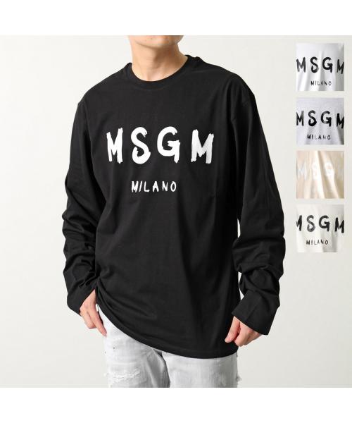 セール】【NEW】MSGM ブラッシュロゴ ロングスリーブTシャツ（T
