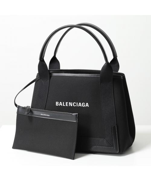 セール】BALENCIAGA 339933 AQ38N NAVY CABAS S トートバッグ ポーチ