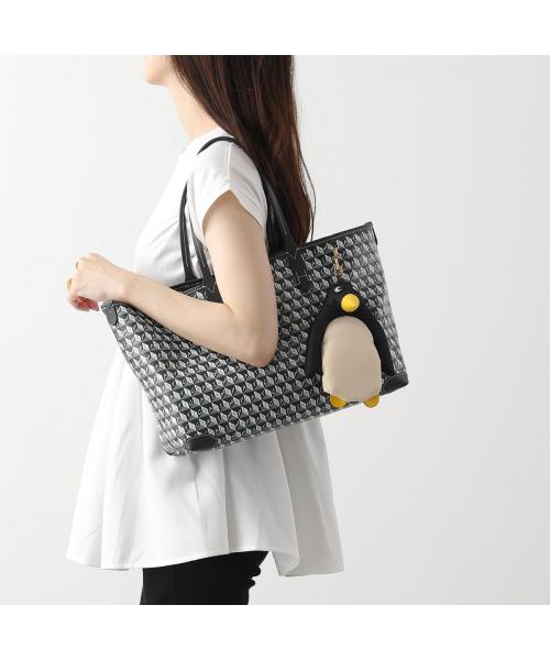 トートバッグ Anya Hindmarch SS25 (197533 TRUFFLE) I Am A Plastic Bag XS Zipped Motif Cross-body Tote | Anya