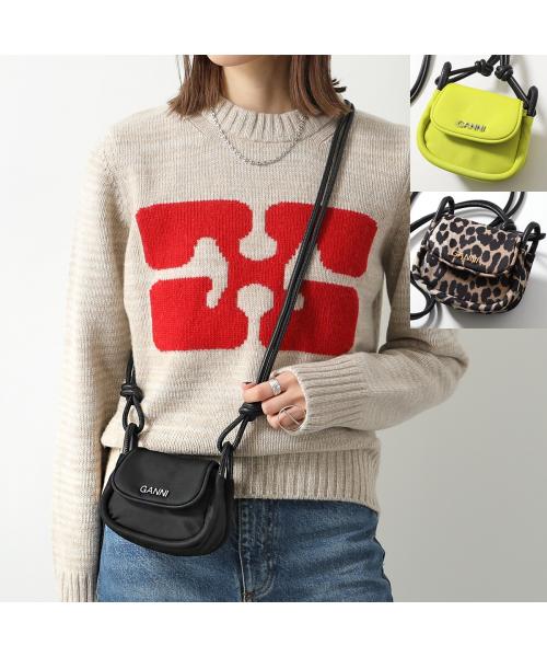 セール】GANNI ショルダーバッグ Knot Mini Flap Over ミニ セール】GANNI ショルダーバッグ Knot Mini Flap Over ミニ