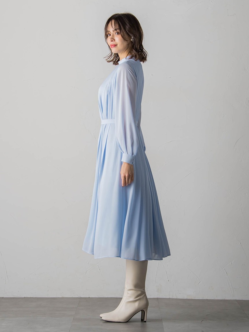 セール 50%OFF】ビアッジョブルー Viaggio Blu シフォンプリーツ