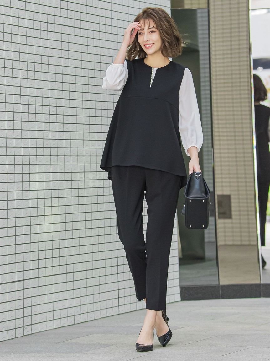 kettyセットアップスーツ黒ストレッチ