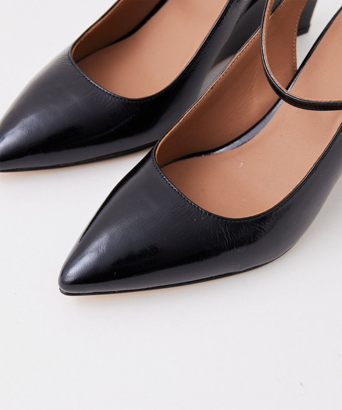ウィムガゼット　Hoaw. エナメルウェッジパンプス セール 50%OFF】【Hoaw.】エナメルウェッジパンプス(505861608