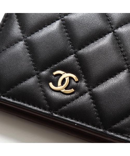 CHANEL 二つ折り財布 AP3178 MATELASSE マトラッセ(505862112