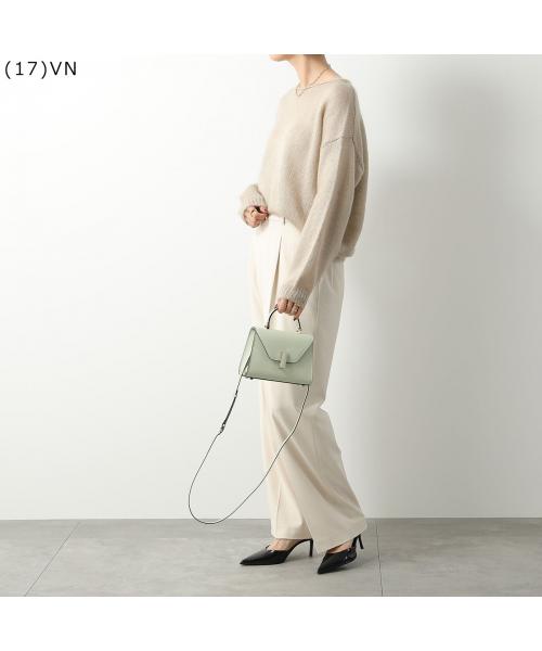 ★Valextra直営店★Iside Micro ショルダーバッグ Women's Luxury Light blue Leather crossbody bag | Valextra Iside