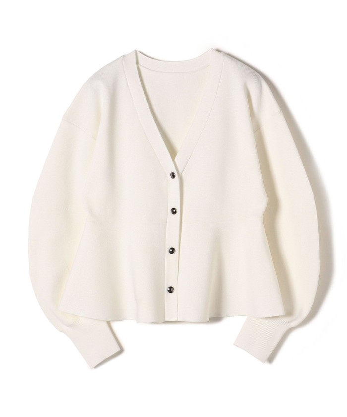 セール 40%OFF】* 〈手洗い可能〉ラメ ペプラム バナナ スリーブ