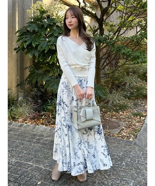 バイカラーリボンミドルバッグ【WEB限定カラーあり】(505846531