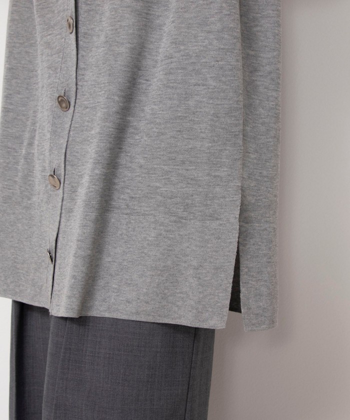 NOLLEY'S ニットジレ✨ベスト　グレー　肩タック　2024SS セール 30%OFF】肩タックV前あきベスト(505858499) | ノーリーズ