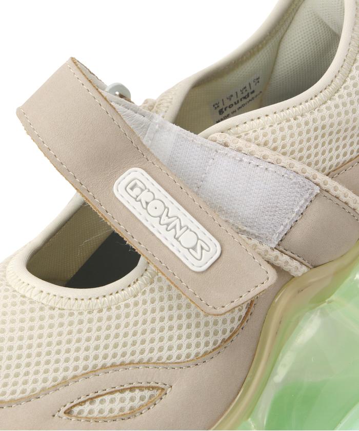 grounds/グラウンズ/MOOPIE MARY JANE CREAM/APPLE GREEN grounds/グラウンズ/MOOPIE MARY JANE CREAM/APPLE GREEN