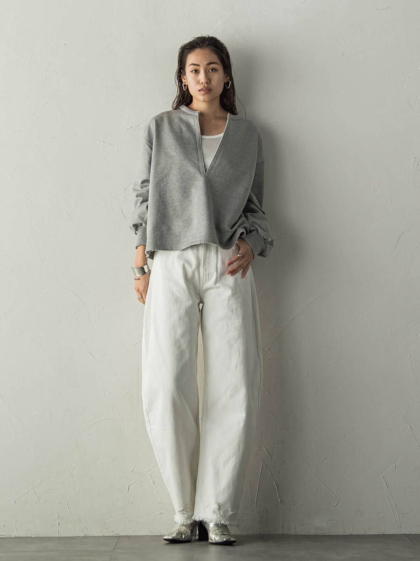 【専用】美品✨今期MAYSON GREY スキッパースウェットプルオーバー MAYSON GREY｜【カタログ掲載】スキッパースウェットプル