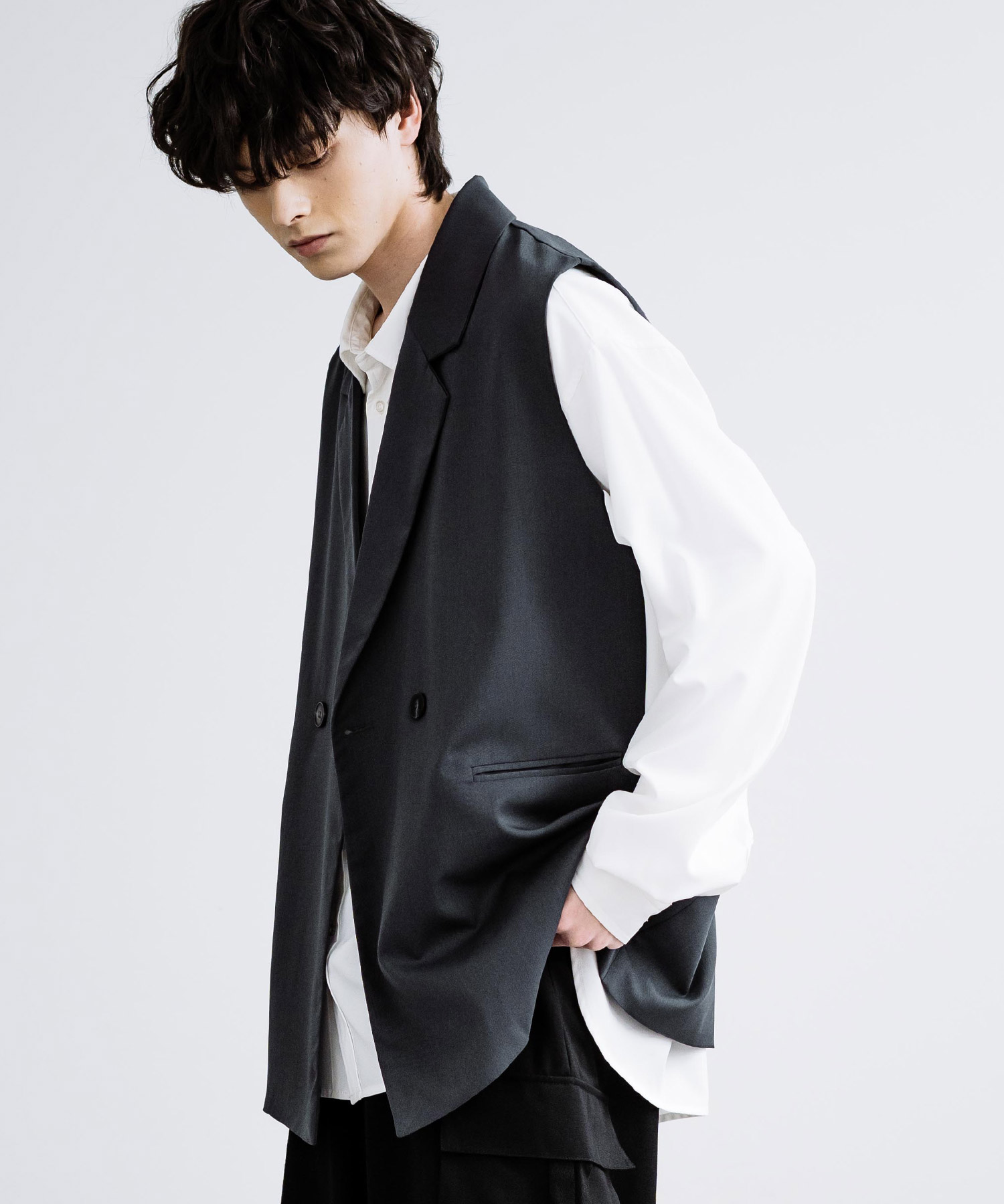 ロッキーモンロー Rocky Monroe リバーシブルベスト ボア