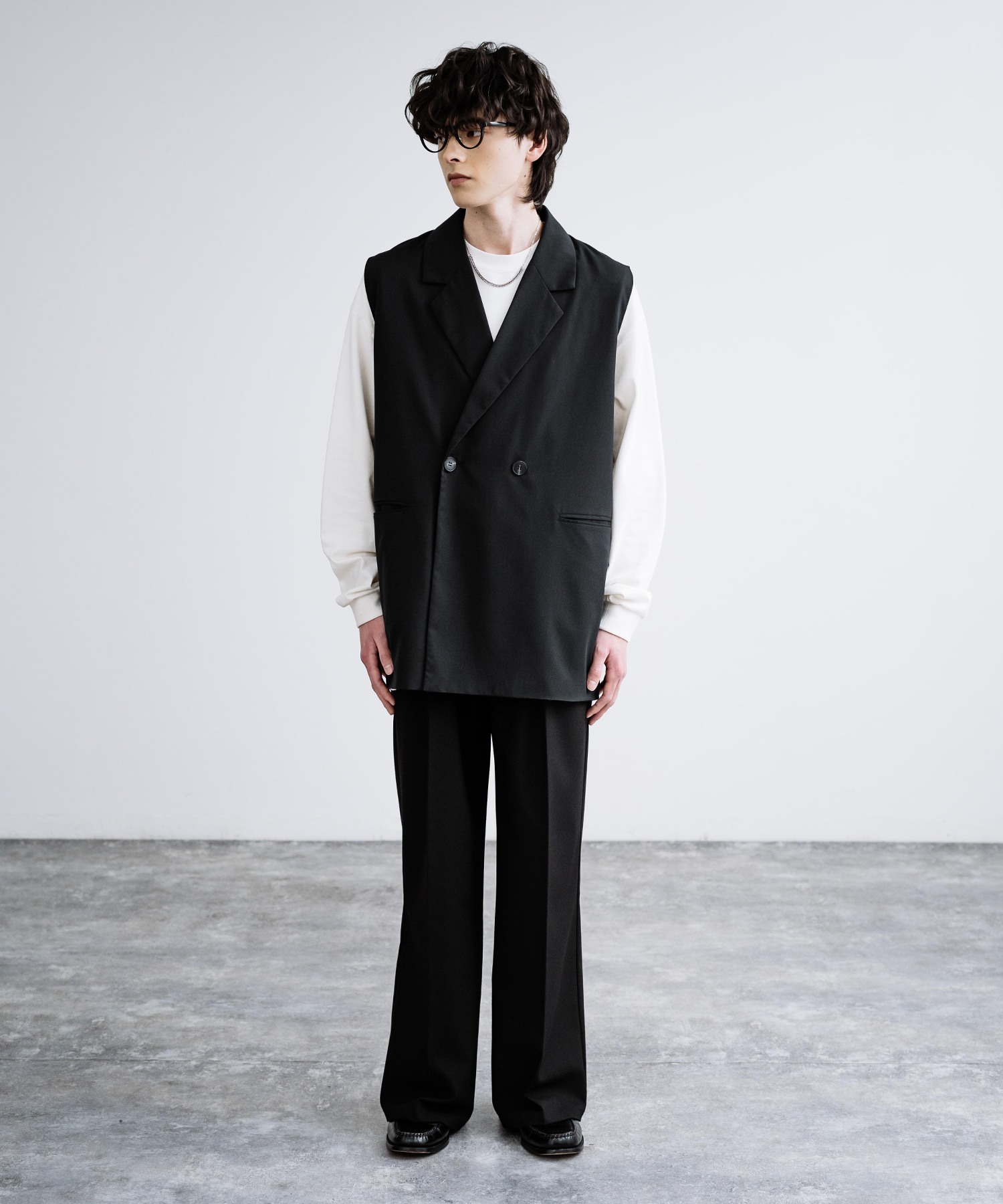 ロッキーモンロー Rocky Monroe テーラードベスト ダブル ジレ