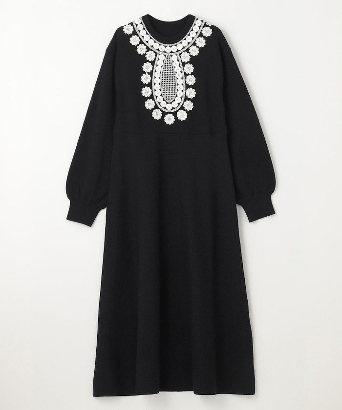 ★Hobbs London Rae プレーンクレープペンシル 上質ワンピ★ セール50%OFF】エスニック刺繍ニットワンピース(505865327