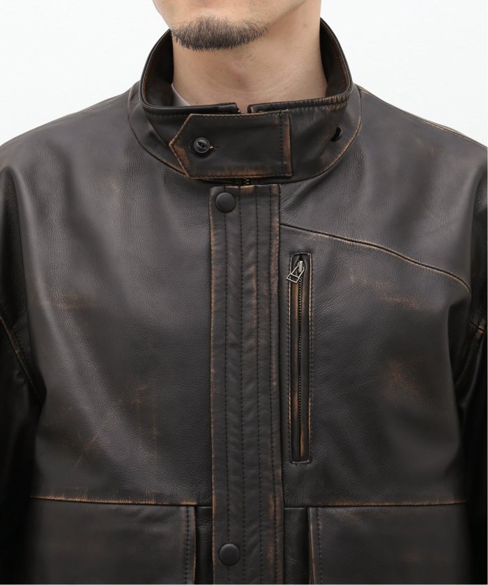 CCU / シーシーユー】MORGAN BOMBER JACKET（レザージャケット