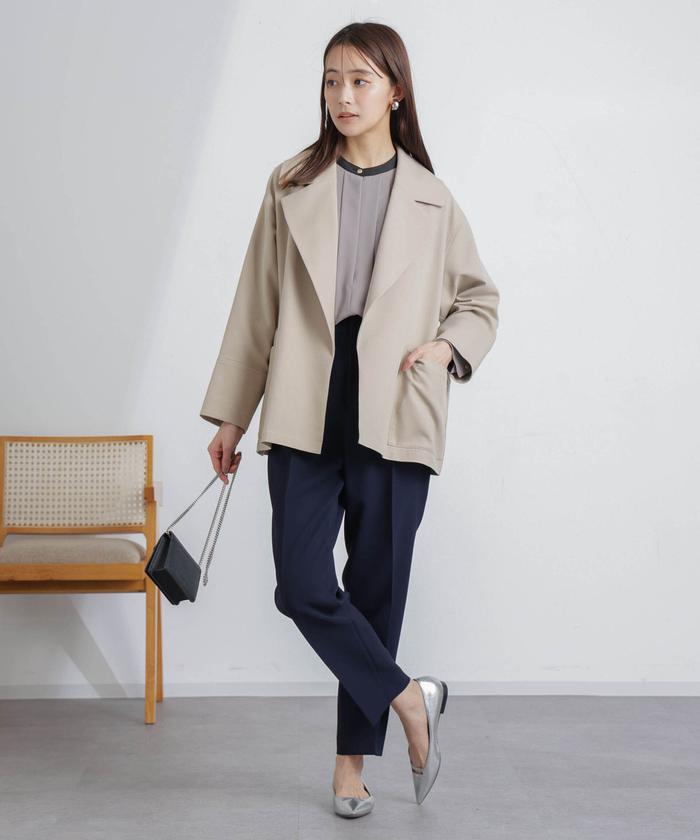 セール60%OFF】ミドル丈ビッグラペルコート(505793856) | NANO