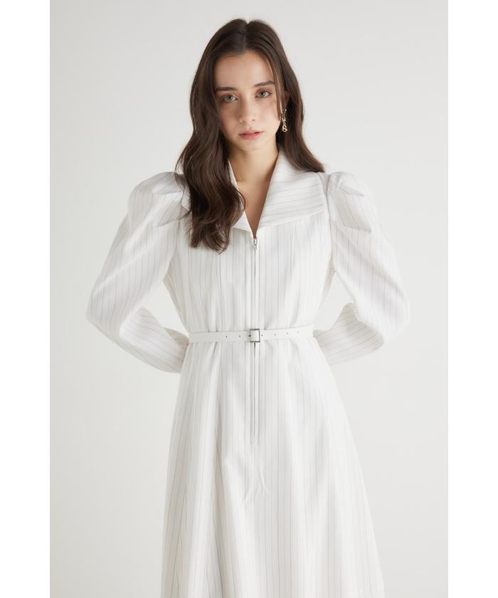 セール 50%OFF】オーバーカラーZIPフレアOP(505869707