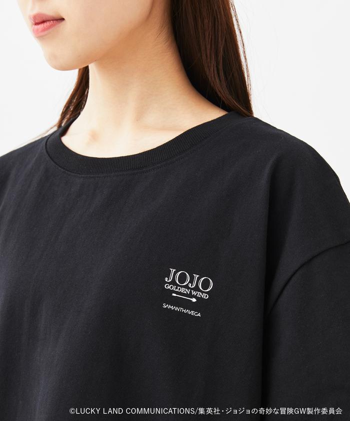 新品:ジョジョの奇妙な冒険「黄金の風●ロゴ入りプリントTシャツ」 アニメ 「ジョジョの奇妙な冒険 黄金の風」コラボ Tシャツ